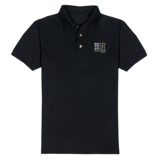 Logo Polo Shirt | Black – Bruckman Realty Store